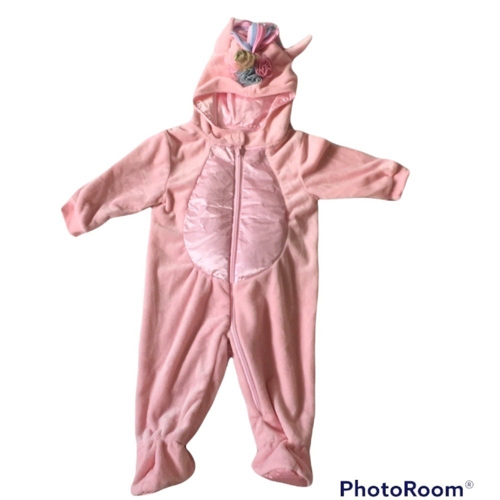 Dream Play Imagine baby Girl pink unicorn one piece costume size 3-6 months.